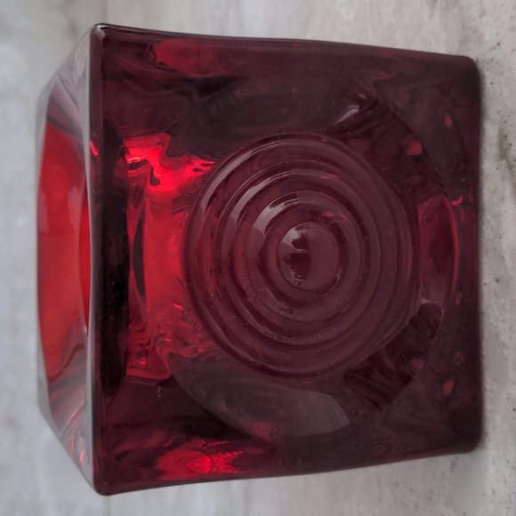 EUC Vintage Gorgeous Viking Glass Co Candle Holder - Picture 10 of 11